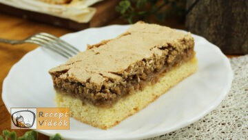 Diós-habos lekváros sütemény (Londoni szelet) recept, diós-habos lekváros sütemény (Londoni szelet) elkészítése - Recept Videók