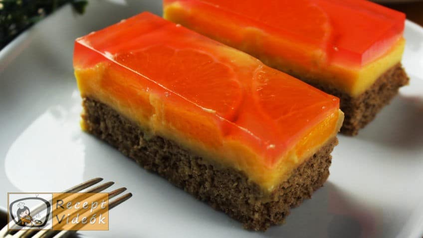 Narancsos szelet recept, Narancsos szelet elkészítése - Recept Videók