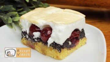 Meggyes-mákos habos recept, meggyes-mákos habos elkészítése - Recept Videók