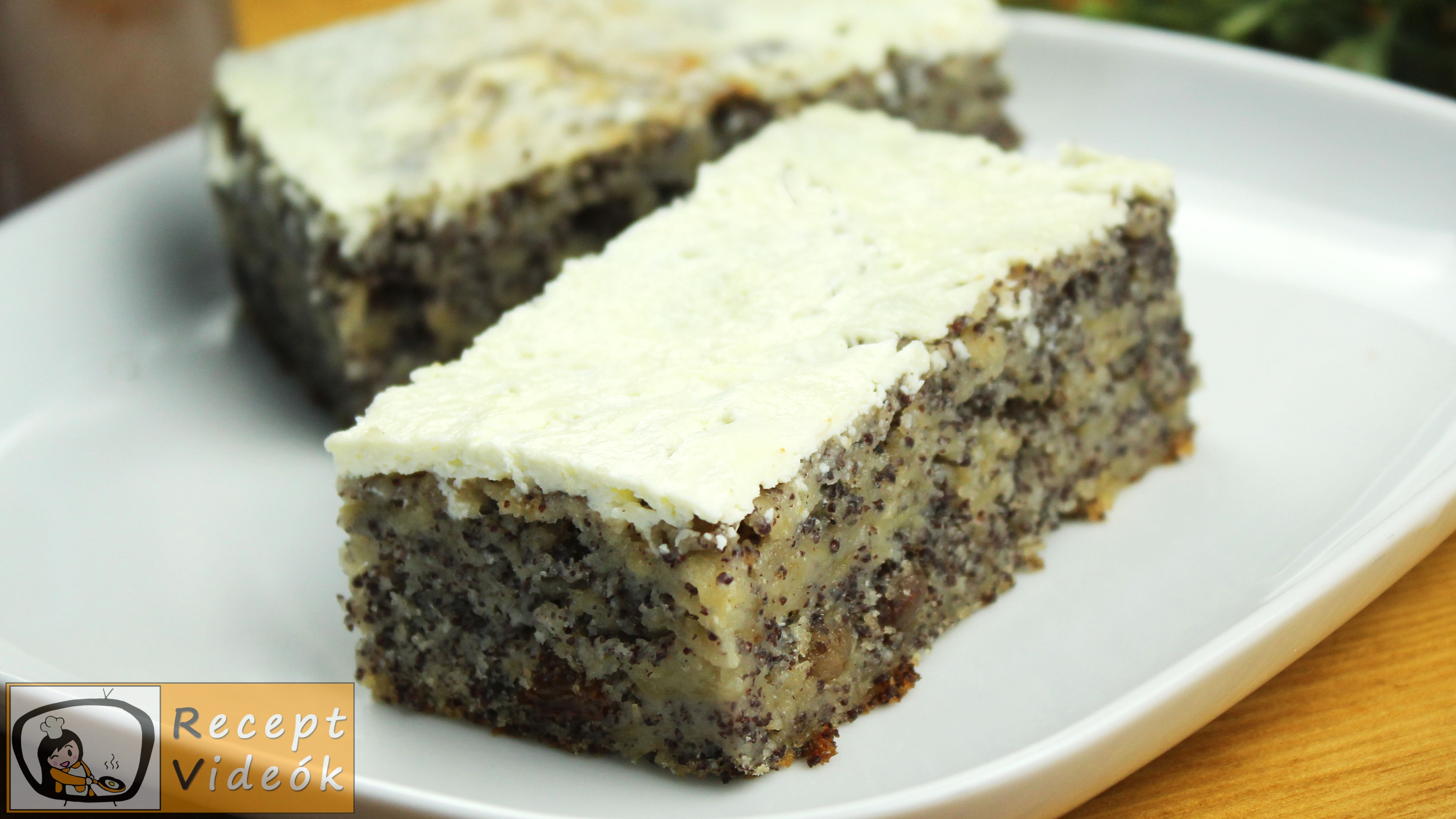 Almás mákos márvány szelet recept, almás mákos márvány szelet elkészítése - Recept Videók